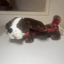 Dan Dee Animated Singing Christmas Dog 14 Plush I Woof You Flapping Ear