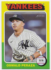2024 Topps Heritage #273 Oswald Peraza - New York Yankees