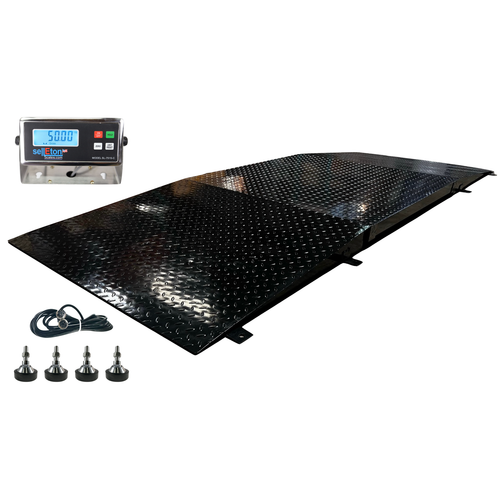 SellEton 48" x 48" Smart Ready Floor scale with 2 Ramps 4x4 Pallet size 2500 lbs - Picture 3 of 5