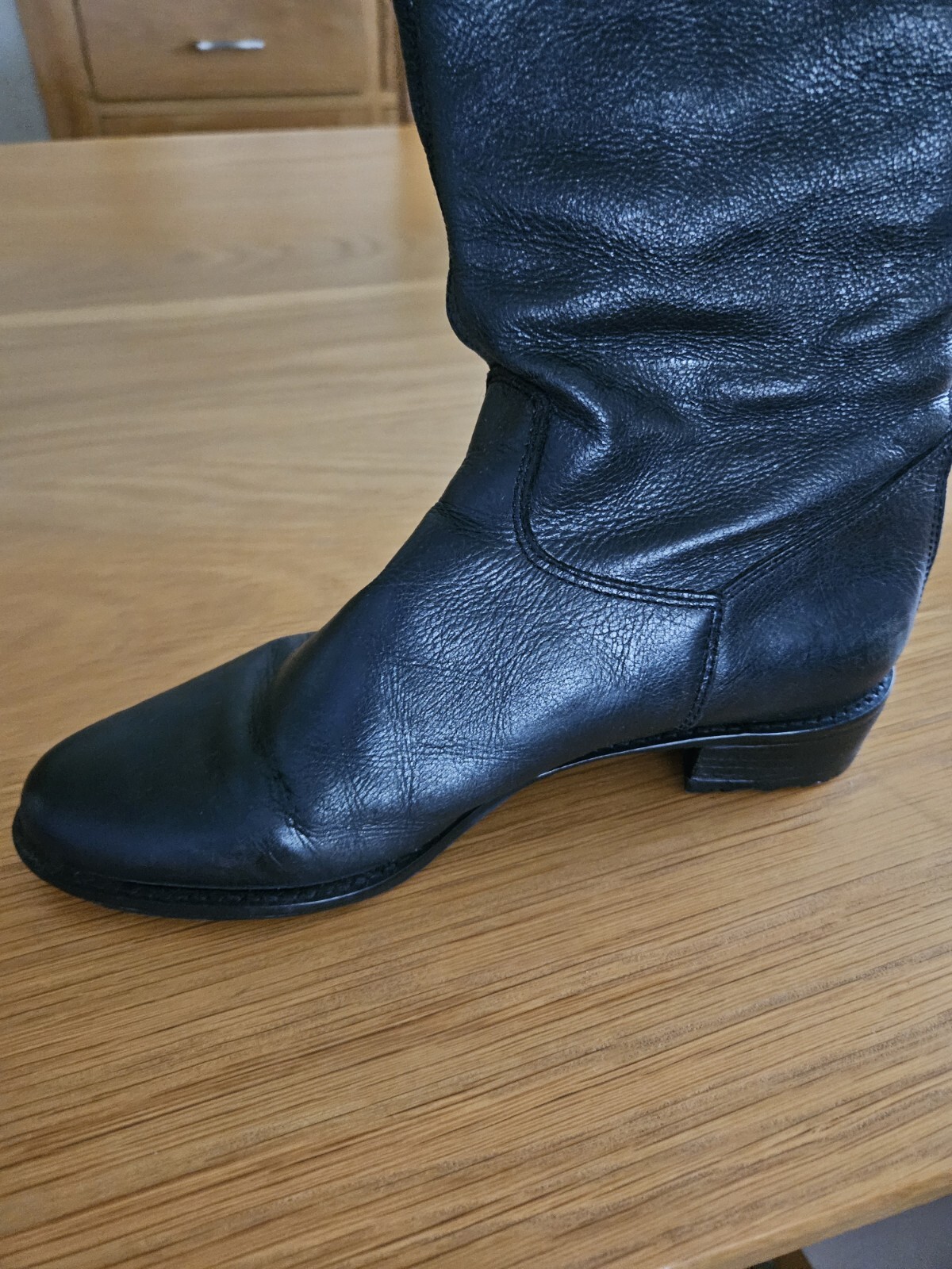 dune ladies boots size 6 Knee High Black Leather Great Condition Just