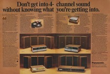 1972 Panasonic Home Stereos - 44 Series Various Models - 2 Page Print Ad Photo