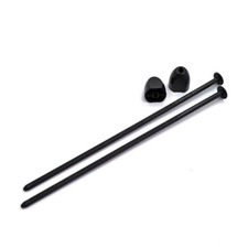 DE Racing DERZS4BLK Zip Stix Tire Organizers Black  4 