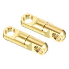 Fishing Heavy Swivel, 10Pcs 485lb Copper Bearing Wind on Terminal Tackle, Golden