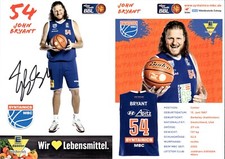 JOHN BRYANT 2  Syntainics MBC Weissenfels Autogramm Autogrammkarte Basketball
