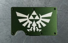 Legend of Zelda Triforce Thin Metal RFID Blocking Slim Wallet Laser Engraved