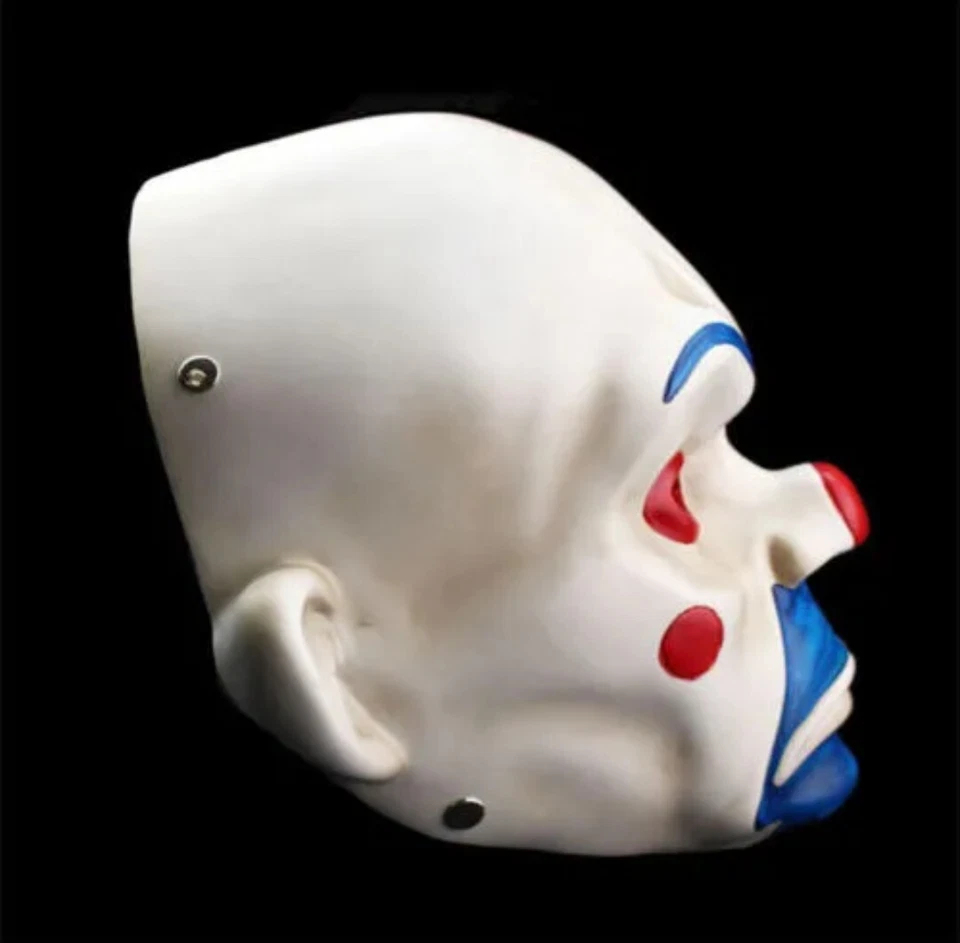 Joker Bank Robber Latex Mask Clown Batman Dark Knight Cosplay Halloween Costume - Image 3 of 4