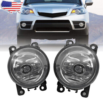 For Acura RDX 2010-2015 PAIR Front Bumper Fog Light Driving Lamp Left Right Side