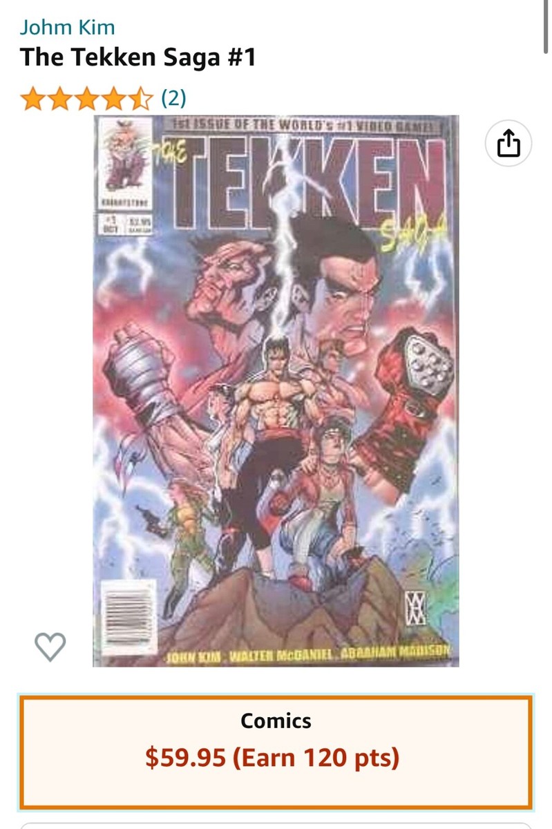 Tekken Saga #1 NM Knightstone comic slab PGX 9.4 rating Fundraiser