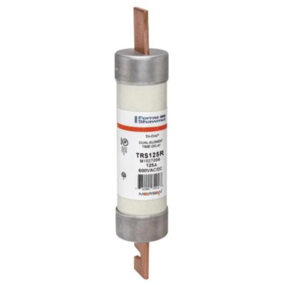 Mersen TRS125R Time-Delay/Class RK5 Fuse, 600VAC/600VDC, 200kA AC/100kA DC, 125