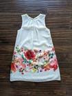 NWOT Size 7 BLUSH by Us Angels Border Print  Dress Ukrainian Floral Ivory White — photo 1