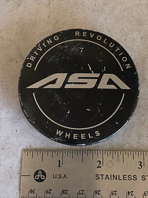 ASA by BBS Matte Flat Black Custom Wheels Wheel Rim Hub Cover Center Cap C104K75