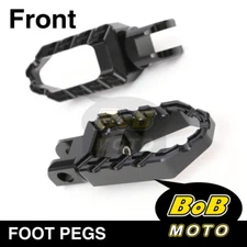 For Ducati Multistrada 1100 /S CNC BUZZ Rider Front Foot Pegs BLACK