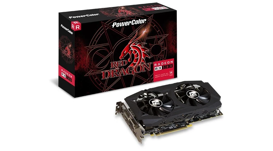 AMD PowerColor AMD Radeon RX 580 Computer Graphics Cards for sale