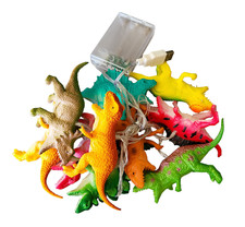 String Light White LED Dinosaur Battery Power Party Decoration Mini - New