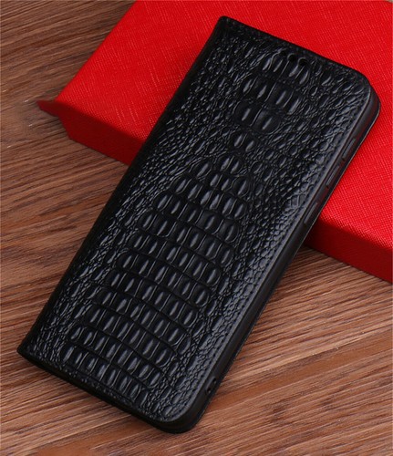 Unsichtbar Magnet Cover Echtleder Flipcase Dünn Handytasche für HONOR Magic6 Pro - Picture 7 of 16
