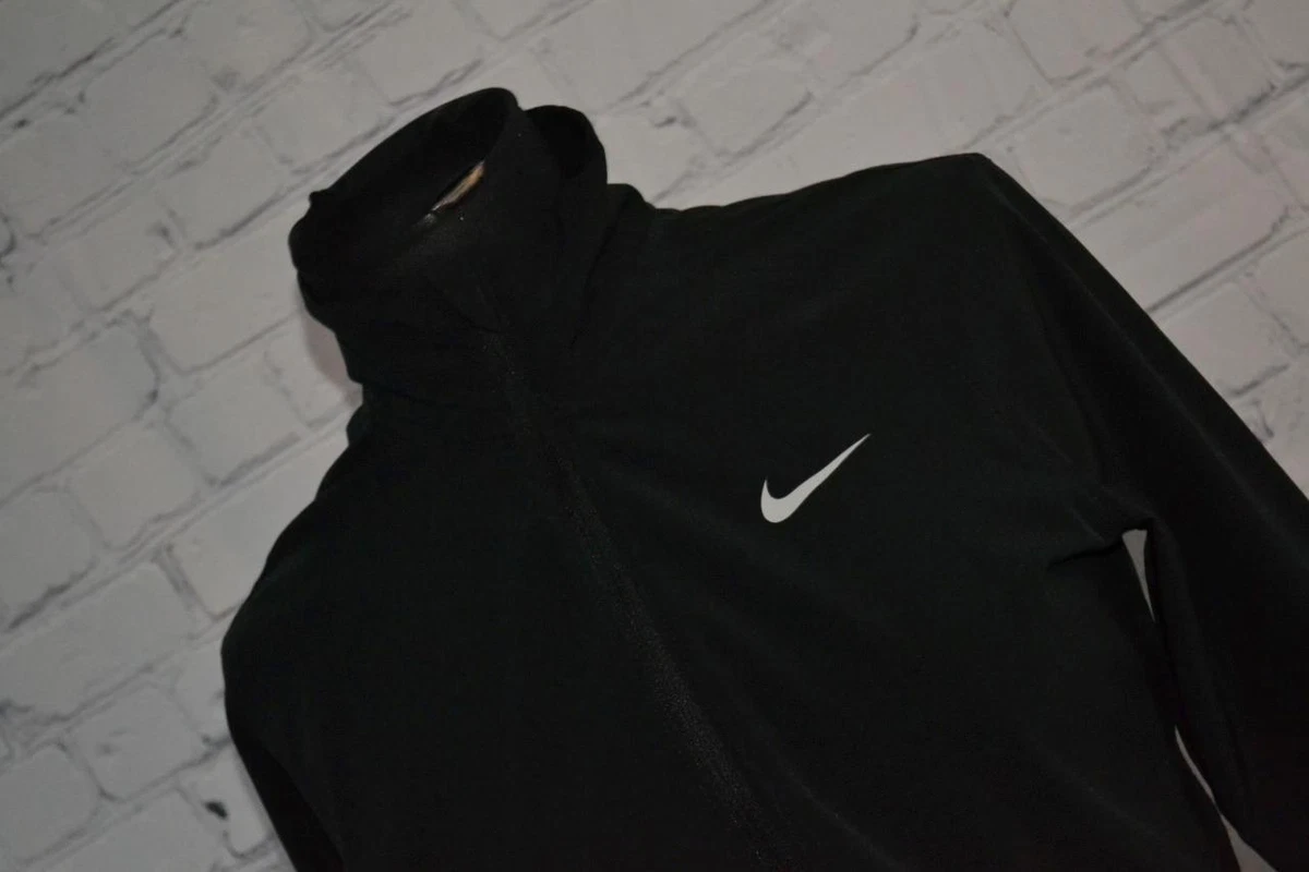 45724-a Nike Athletic Jacket Thin Full Zip Black Polyester Size XS Adult  Womens | eBay