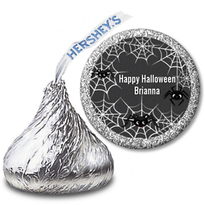 108 per page you choose graphics and messages Personalized Halloween Owls Theme Hershey Kiss stickers Perfect for party favors 