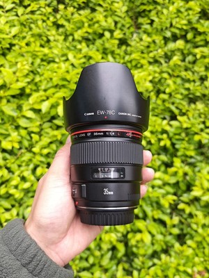 Canon EF 35mm F1.4 L USM Lens for Canon EF Mount SLR Camera - 95% New