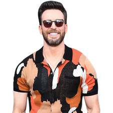 Chris Evans (Colourful Shirt) Half Body Buddy Cutout