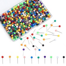 500Pcs Multi-Color Push Pins, Map Pins for Travel Map, 1/8 Inch Colorful