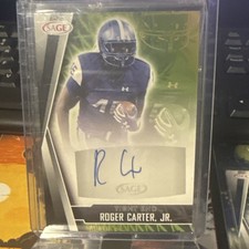 SAGE Roger Carter Jr. Autograph Football 2022 Low Series Georgia State A-RCJ