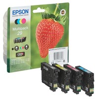Epson 29 / T2986 (Erdbeere) Schwarz, Cyan, Magenta, Gelb Druckerpatronen, 4Er-Se
