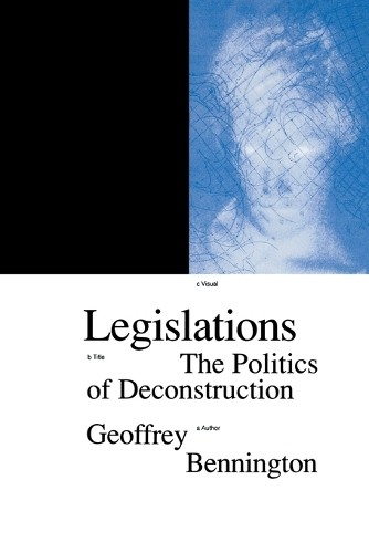 Legislations by Geoffrey Bennington - 9780860916680