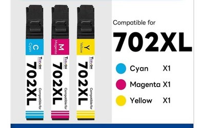 702XL T702XL Ink Cartridges for Epson 702 Workforce WF-3733 WF-3730 WF-3720-3PK