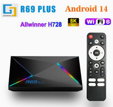 Smart TV Box R69 PLUS Android 14 H728 Octa-Co...