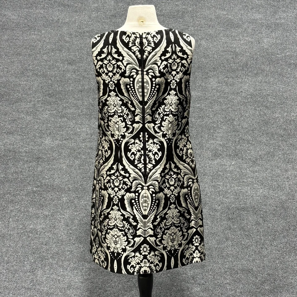 Alice + Olivia Dress Womens 10 Sleeveless Jacquard Brocade Floral Party Cocktail - Image 2 of 4