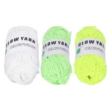 164ft Luminous Chunky Yarn DIY Polyester Weave Glow Luminous Knitted Yarn