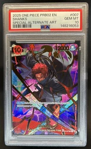 2025 One Piece The Best Vol. 2 Shanks Promo Special Alt Art #OP06-007 PSA 10
