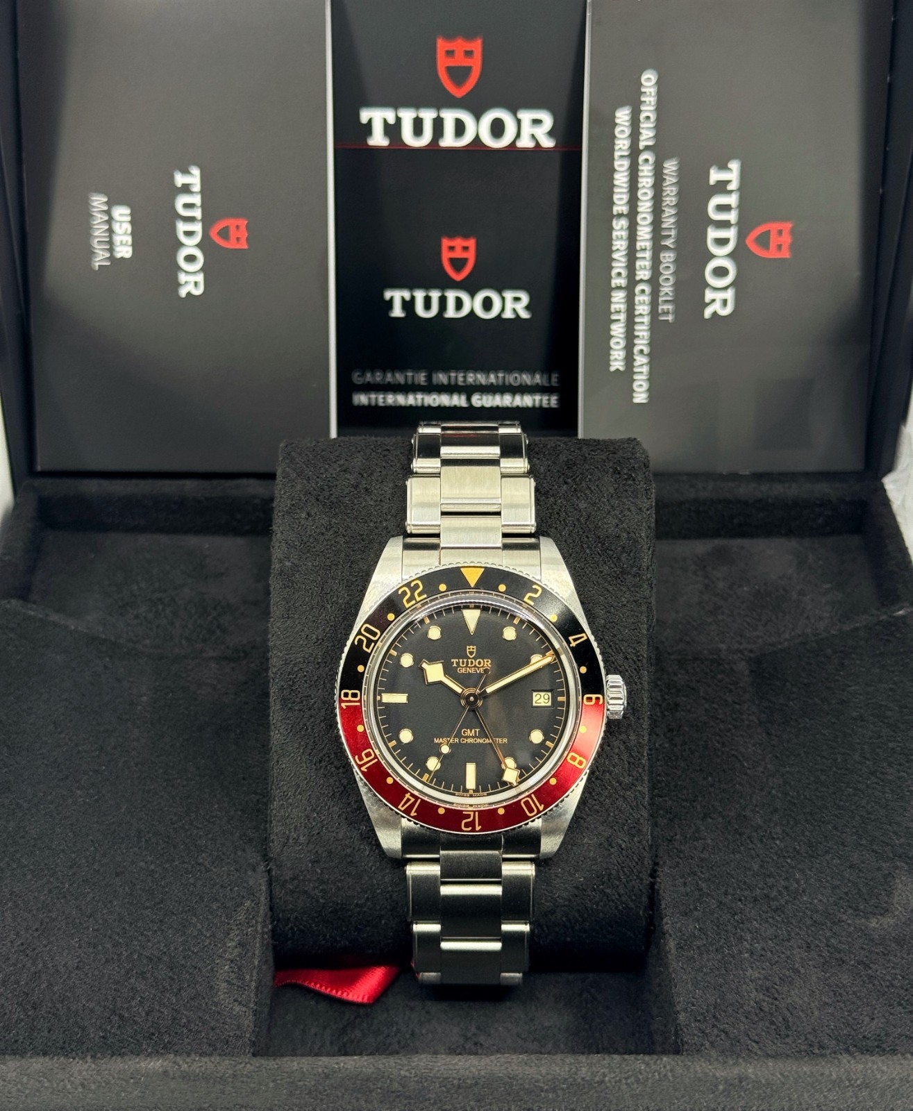 Unworn Tudor Black Bay 58 GMT 39mm, Black, 7939G1A0NRU, dated 2025