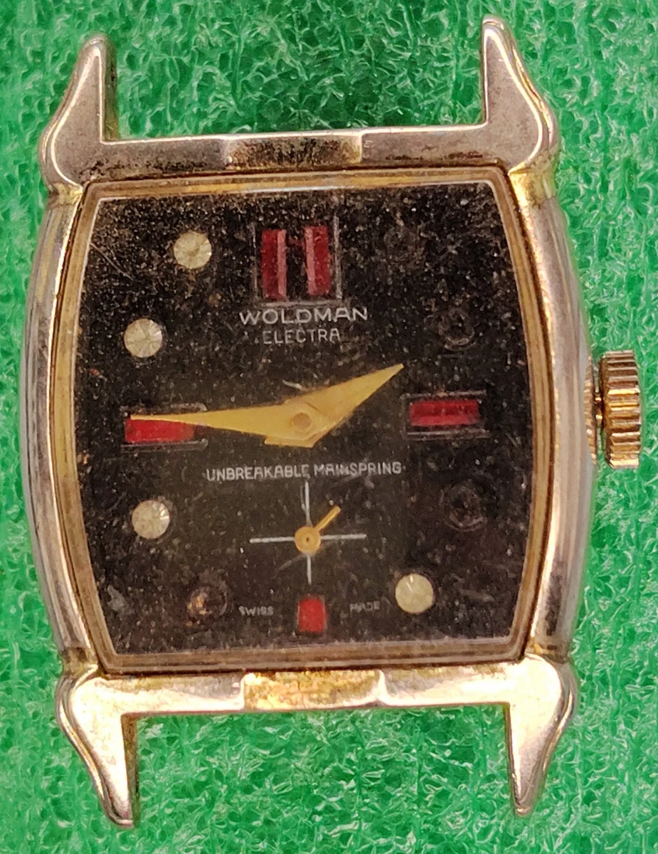 Working Vintage Woldman Swiss Women\'s Manual Wind watch 16mm Fit 6in\