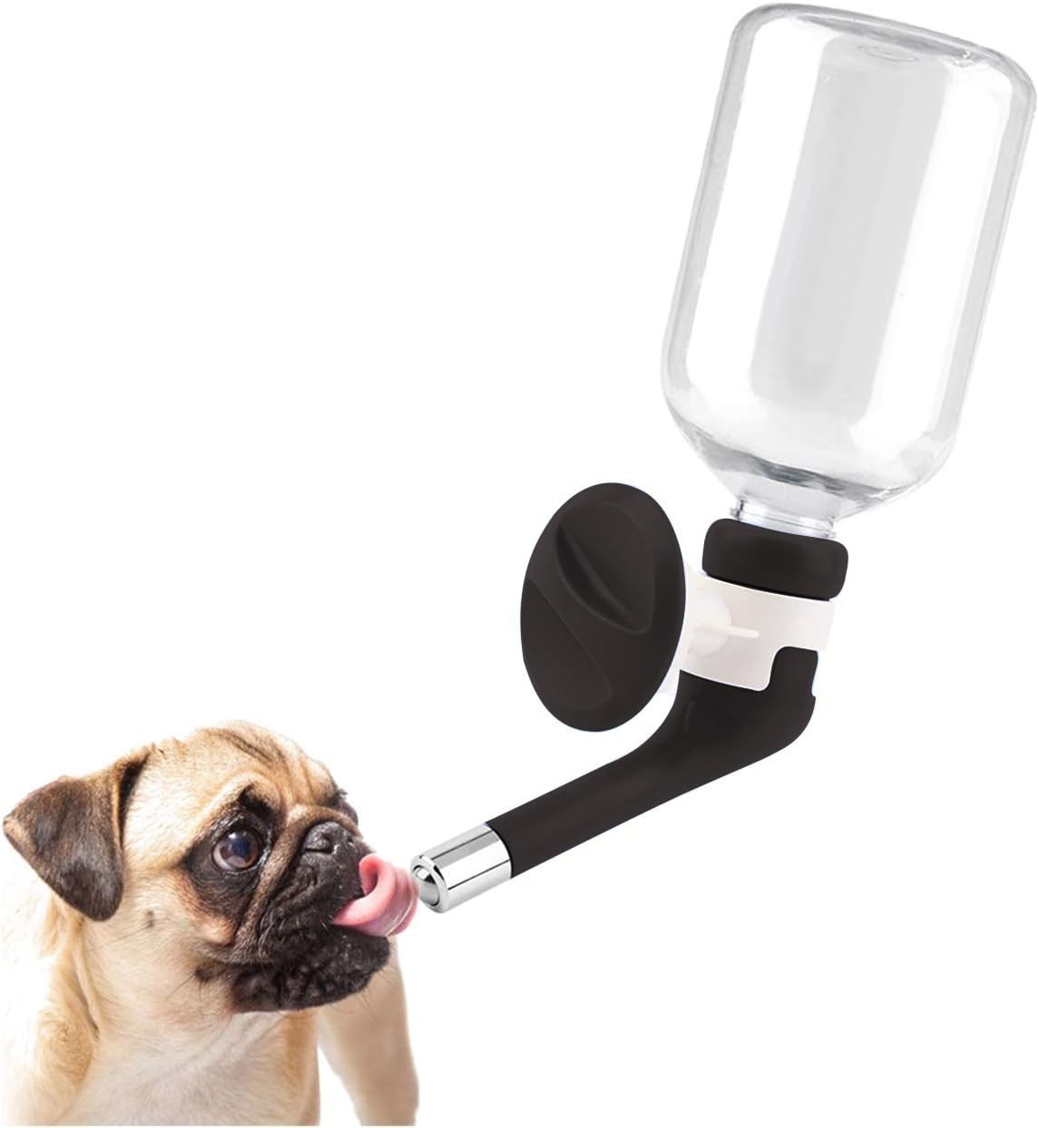 For Kennel Cage Adjustable Height Dispenser Black