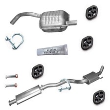 Mittelschalldämpfer Endschalldämpfer  Auspuff KIT für Alfa Romeo 147 1.6 2.0Twin