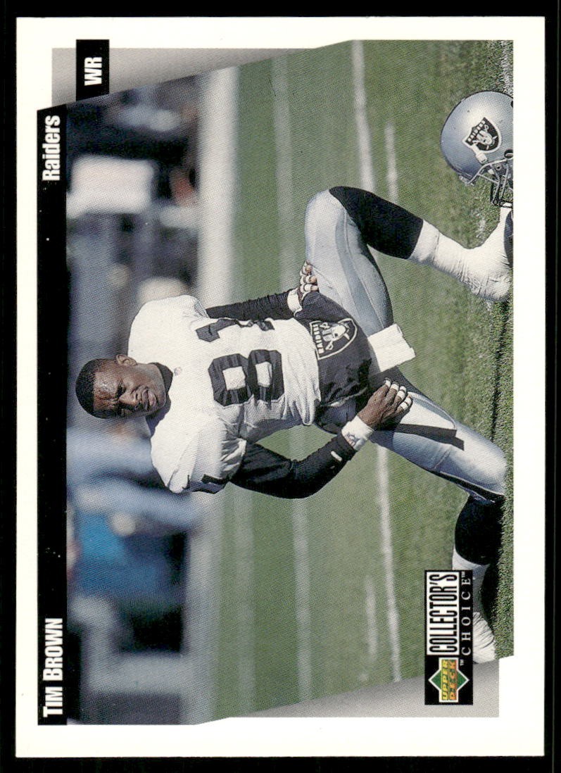 1997 Collector's Choice #245 Tim Brown Oakland Raiders Football Card