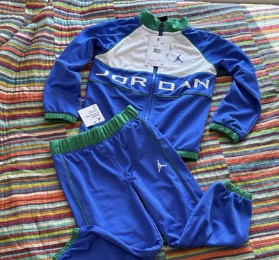 Jordan Toddler 2 Piece Tracksuit Size 4T Racer Blue NWT 75D908-B5K