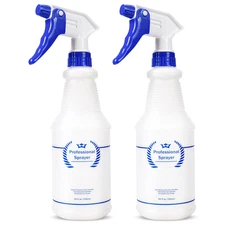 Plastic Spray Bottle, Empty Spray Bottles (2 Pack 24 Oz), All-Purpose Sprayer fo
