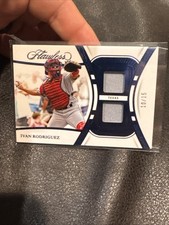 2024 Ivan Rodriguez Flawless Dual Bat Relic /15 Sapphire (Texas Rangers, HOF)