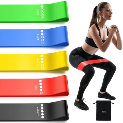 Resistance Bands for Working Out 5 Pack Elastic Exercise Bands for Strength