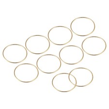 Metal Craft Hoop 75mm OD 2.8mm Thick 10pcs, Floral Hoop Wreath Rings