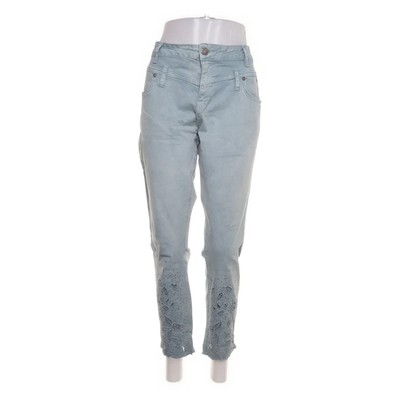 Tredy, Jeans, Größe: 44, Grün/Blau, Baumwolle/Elasthan, Damen #e0B
