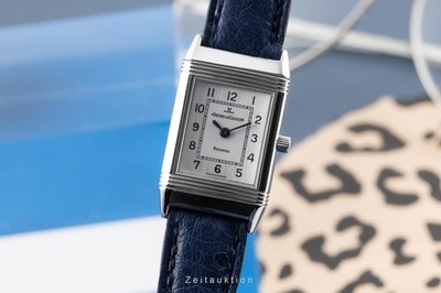 Jaeger LeCoultre Reverso Edelstahl Handaufzug Damenuhr Ref. 260.8.86