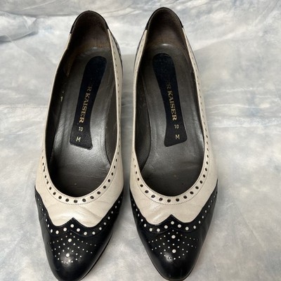 Peter Kaiser Navy And White Size 10M Women Shoes 