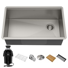 Kraus KWU110-32-100-100 Kore 32" Undermount Single Basin - Satin