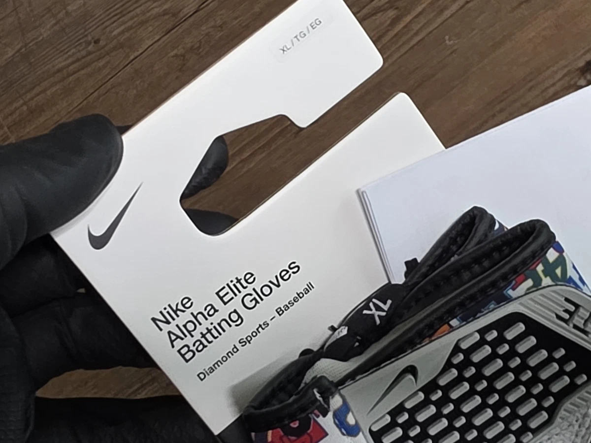 Guantes de bateo Nike Alpha Elite Jackie Robinson día PE EQUIPO EMITIDO IM1786-095 XL