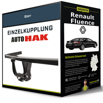 Starre Anhängerkupplung für RENAULT Fluence 03.2010-jetzt Typ L30 Auto Hak NEU