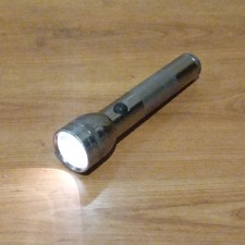 Maglite Torch Silver 2 x D Size Batteries Mag-lite - Tested