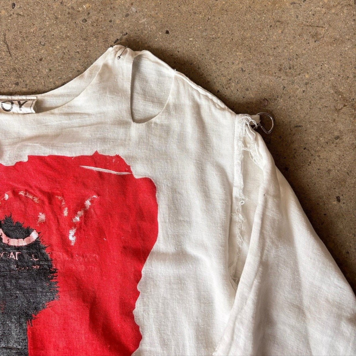 Vintage 80s Boy London Muslin Long Sleeve Shirt! Kings Road